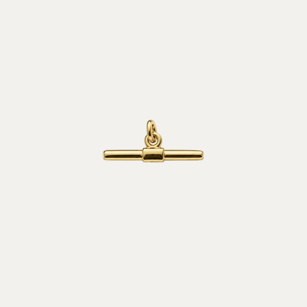 t-bar pendant gold